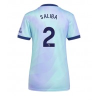 Maglie da calcio Arsenal William Saliba #2 Terza Maglia Femminile 2024-25 Manica Corta